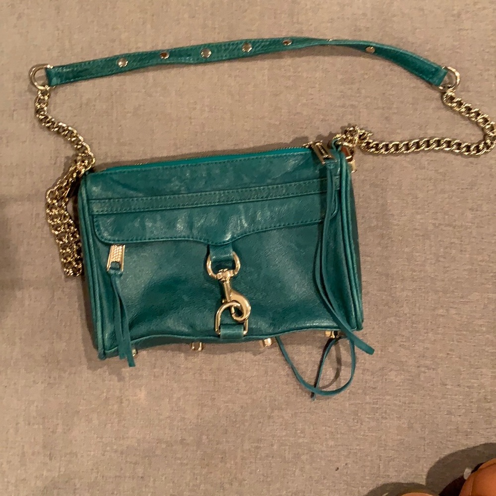Rebecca Minkoff green leather purse